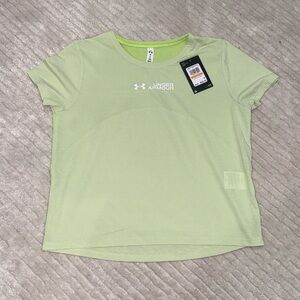 Under Armour Rush Tee Lime Size Small NWT